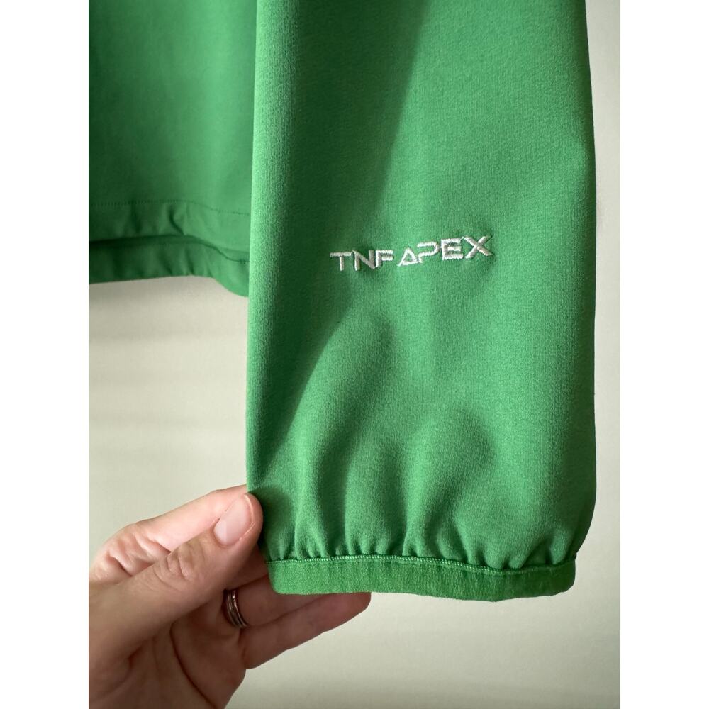 The North Face Men's 1/4 Zip Size XL Green Pockets Water Resistant Windbreaker - Picture 12 of 12